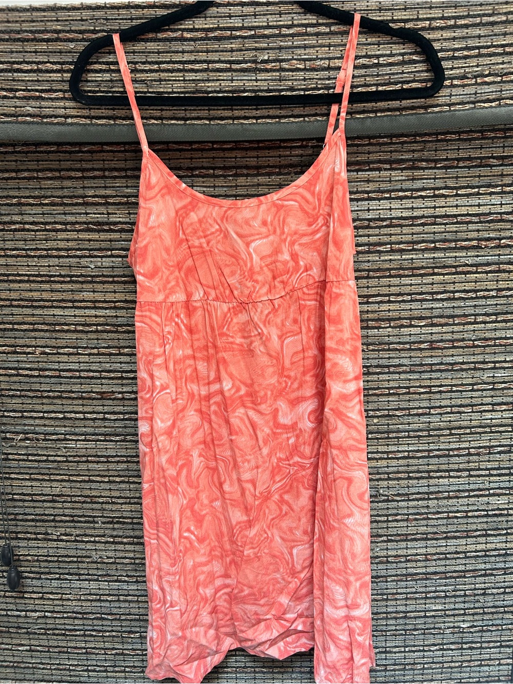 Target Coral Marble Print Mini Dress